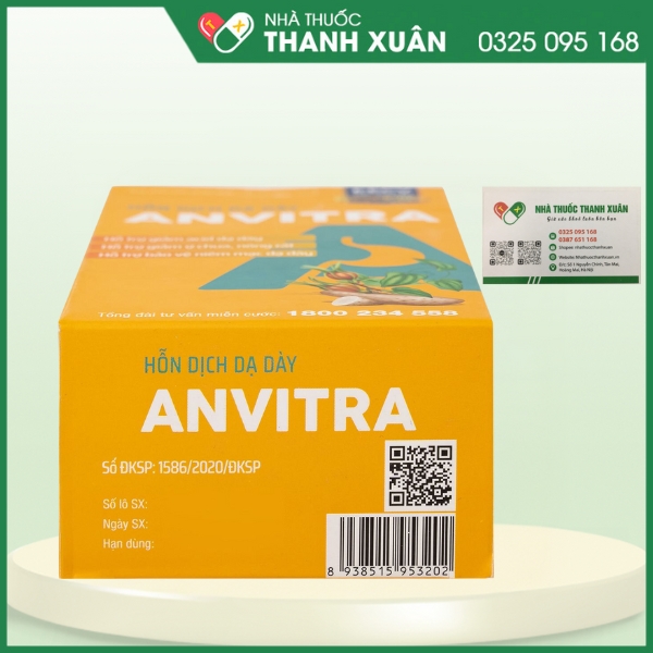 Hỗn dịch dạ dày Anvitra - Hỗ trợ giảm acid dạ dày